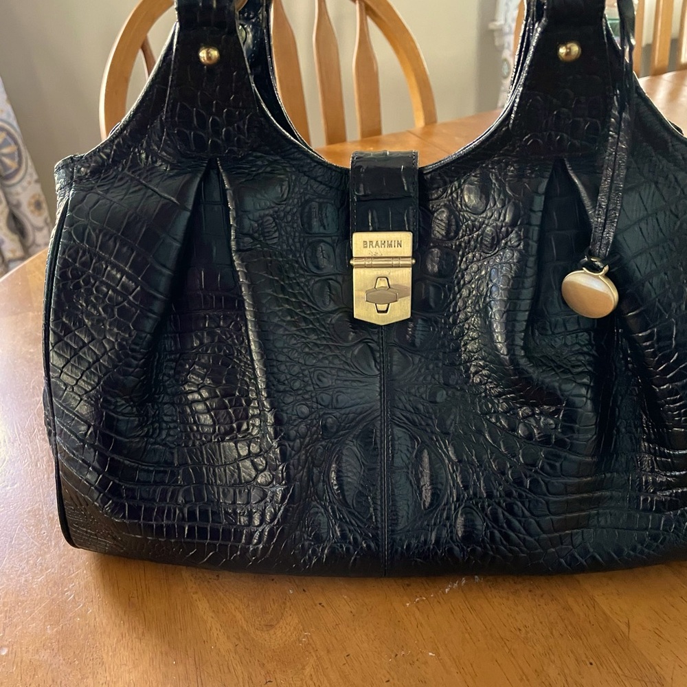 Brahmin Melbourne Satchel- EUC-WOT